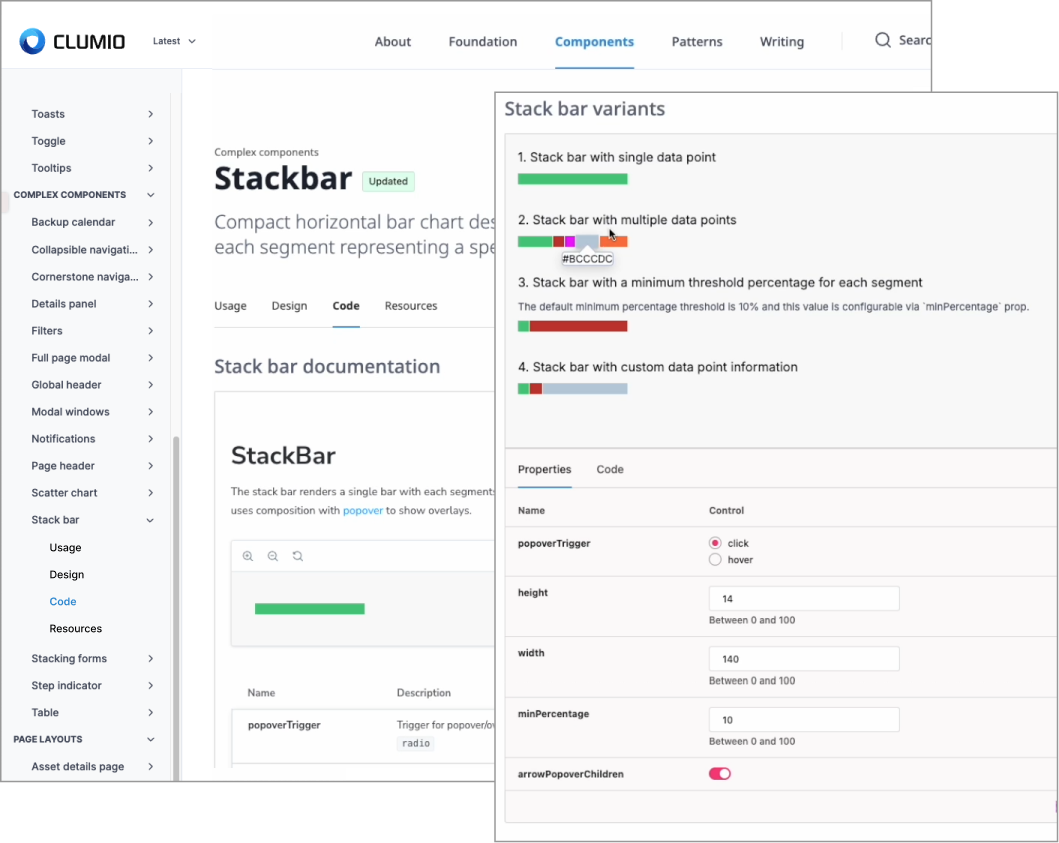 Profile on single page