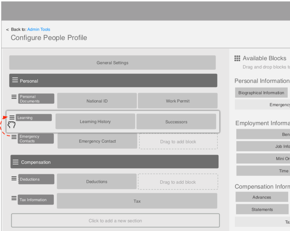 Profile admin